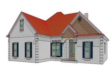 3-Bedroom, 1832 Sq Ft Ranch House Plan - 144-1007 - Front Exterior