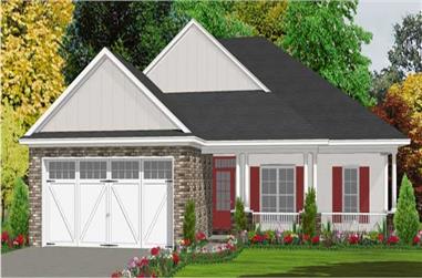 3-Bedroom, 1763 Sq Ft Bungalow House Plan - 144-1013 - Front Exterior