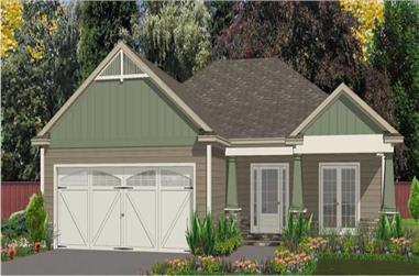 3-Bedroom, 1730 Sq Ft Small House Plans - 144-1027 - Main Exterior