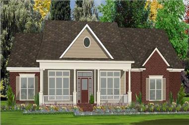4-Bedroom, 2499 Sq Ft Country Home Plan - 144-1032 - Main Exterior