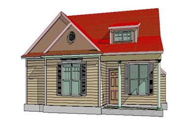 3-Bedroom, 1619 Sq Ft Country House Plan - 144-1059 - Front Exterior