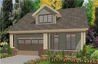 3-Bedroom, 1806 Sq Ft Ranch House Plan - 144-1062 - Front Exterior