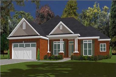 4-Bedroom, 2238 Sq Ft Contemporary House Plan - 144-1068 - Front Exterior