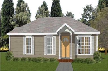 2-Bedroom, 1655 Sq Ft Country House Plan - 144-1069 - Front Exterior
