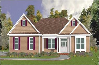 4-Bedroom, 2763 Sq Ft Country Home Plan - 144-1074 - Main Exterior