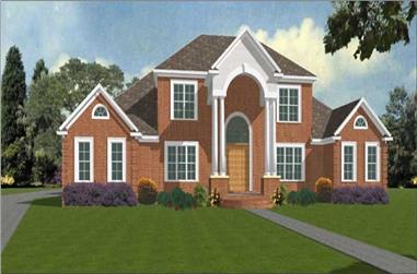 4-Bedroom, 3392 Sq Ft Contemporary Home Plan - 144-1076 - Main Exterior