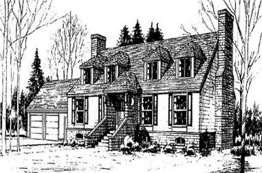 3-Bedroom, 2798 Sq Ft Traditional House Plan - 145-1013 - Front Exterior