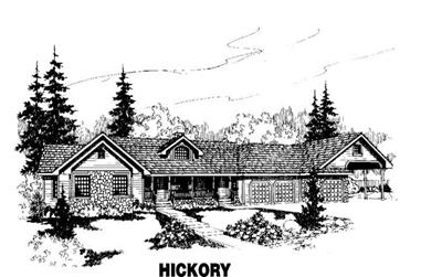 4-Bedroom, 3207 Sq Ft Ranch House Plan - 145-1063 - Front Exterior