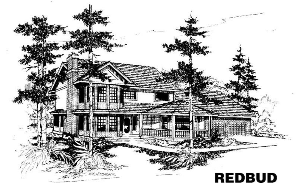 Front view of Contemporary home (ThePlanCollection: House Plan #145-1069)