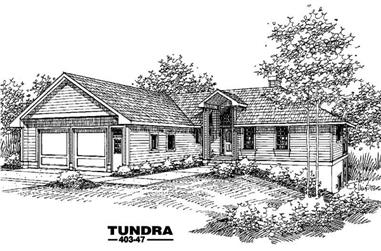 3-Bedroom, 2110 Sq Ft Ranch House Plan - 145-1076 - Front Exterior