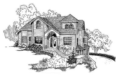 5-Bedroom, 2759 Sq Ft Contemporary House Plan - 145-1080 - Front Exterior