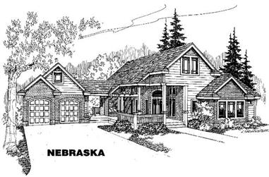 4-Bedroom, 2499 Sq Ft Country House Plan - 145-1094 - Front Exterior