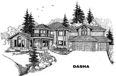 6-Bedroom, 4598 Sq Ft Luxury House Plan - 145-1118 - Front Exterior