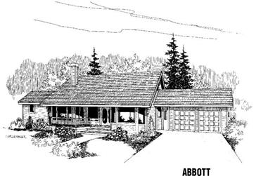 4-Bedroom, 2458 Sq Ft Country House Plan - 145-1144 - Front Exterior