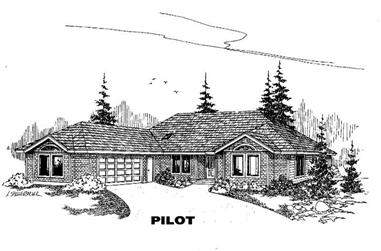 4-Bedroom, 2443 Sq Ft Contemporary House Plan - 145-1177 - Front Exterior