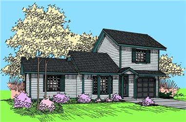 3-Bedroom, 1252 Sq Ft Small House Plans House Plan - 145-1199 - Front Exterior