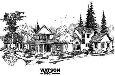 7-Bedroom, 6403 Sq Ft In-Law Suite House Plan - 145-1211 - Front Exterior