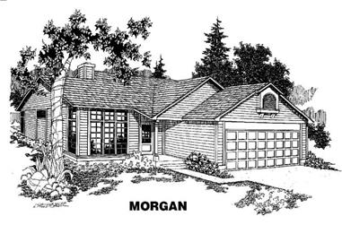3-Bedroom, 1586 Sq Ft Small House Plans House Plan - 145-1238 - Front Exterior