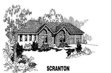 3-Bedroom, 2283 Sq Ft Ranch House Plan - 145-1242 - Front Exterior
