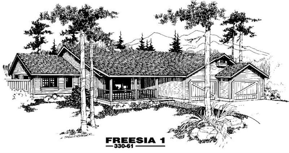 Front view of Small House Plans home (ThePlanCollection: House Plan #145-1251)
