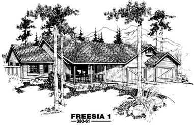 3-Bedroom, 1469 Sq Ft Small House Plans House Plan - 145-1251 - Front Exterior