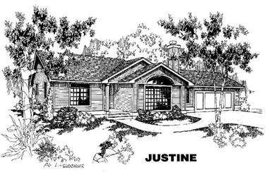 3-Bedroom, 1584 Sq Ft Ranch House Plan - 145-1254 - Front Exterior