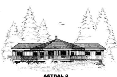 3-Bedroom, 1883 Sq Ft Transitional House Plan - 145-1265 - Front Exterior