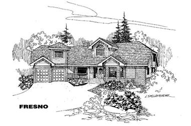 3-Bedroom, 2260 Sq Ft Ranch House Plan - 145-1288 - Front Exterior