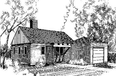 3-Bedroom, 1581 Sq Ft Ranch House Plan - 145-1292 - Front Exterior
