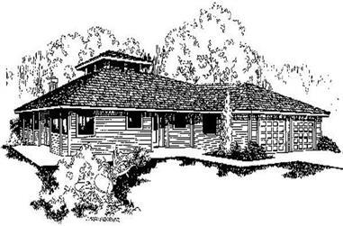 3-Bedroom, 2198 Sq Ft Ranch House Plan - 145-1293 - Front Exterior