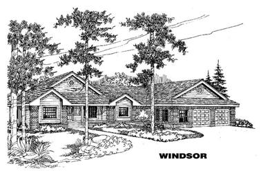 4-Bedroom, 2653 Sq Ft Ranch House Plan - 145-1297 - Front Exterior