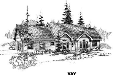 4-Bedroom, 2001 Sq Ft Ranch House Plan - 145-1327 - Front Exterior