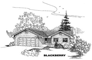 3-Bedroom, 1260 Sq Ft Small House Plans House Plan - 145-1330 - Front Exterior