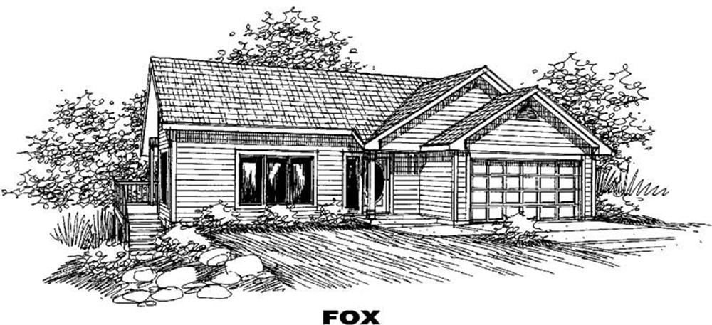 Front view of Small House Plans home (ThePlanCollection: House Plan #145-1339)