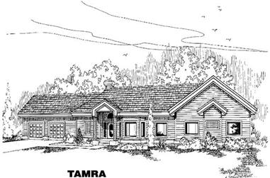 4-Bedroom, 2579 Sq Ft Ranch House Plan - 145-1349 - Front Exterior