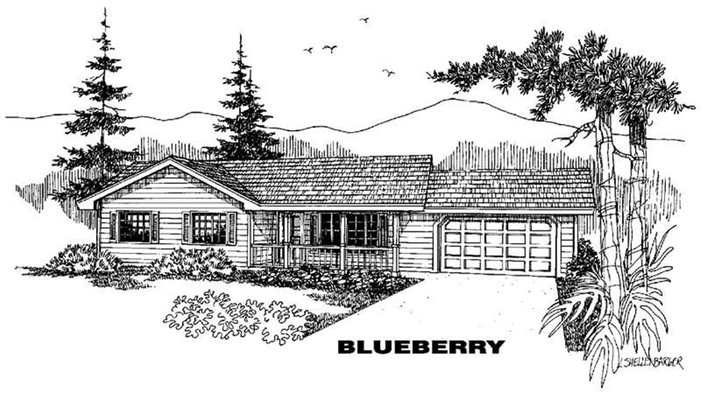 Front view of Small House Plans home (ThePlanCollection: House Plan #145-1351)