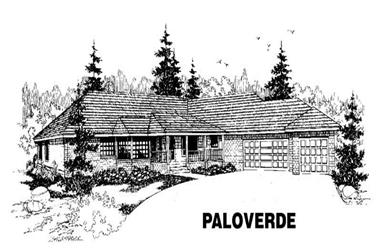 4-Bedroom, 2492 Sq Ft Ranch House Plan - 145-1359 - Front Exterior