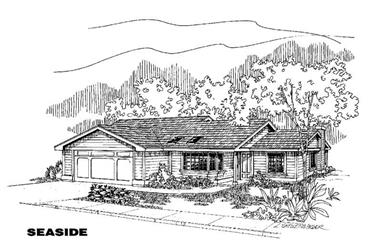 3-Bedroom, 1526 Sq Ft Country House Plan - 145-1361 - Front Exterior