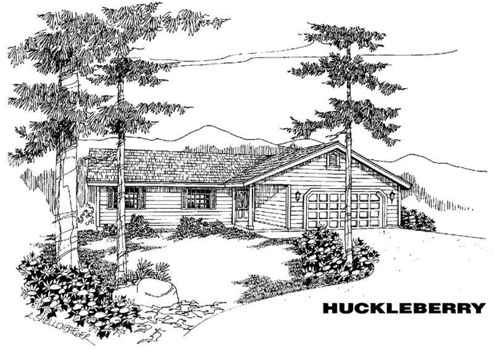 Front view of Small House Plans home (ThePlanCollection: House Plan #145-1367)