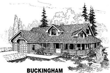 6-Bedroom, 3198 Sq Ft Country House Plan - 145-1368 - Front Exterior