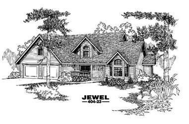 4-Bedroom, 2612 Sq Ft Farmhouse House Plan - 145-1369 - Front Exterior