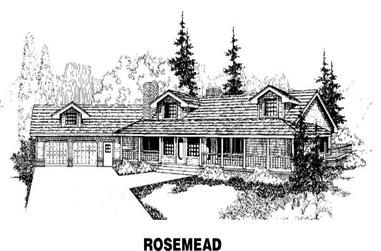 3-Bedroom, 2679 Sq Ft Country House Plan - 145-1388 - Front Exterior
