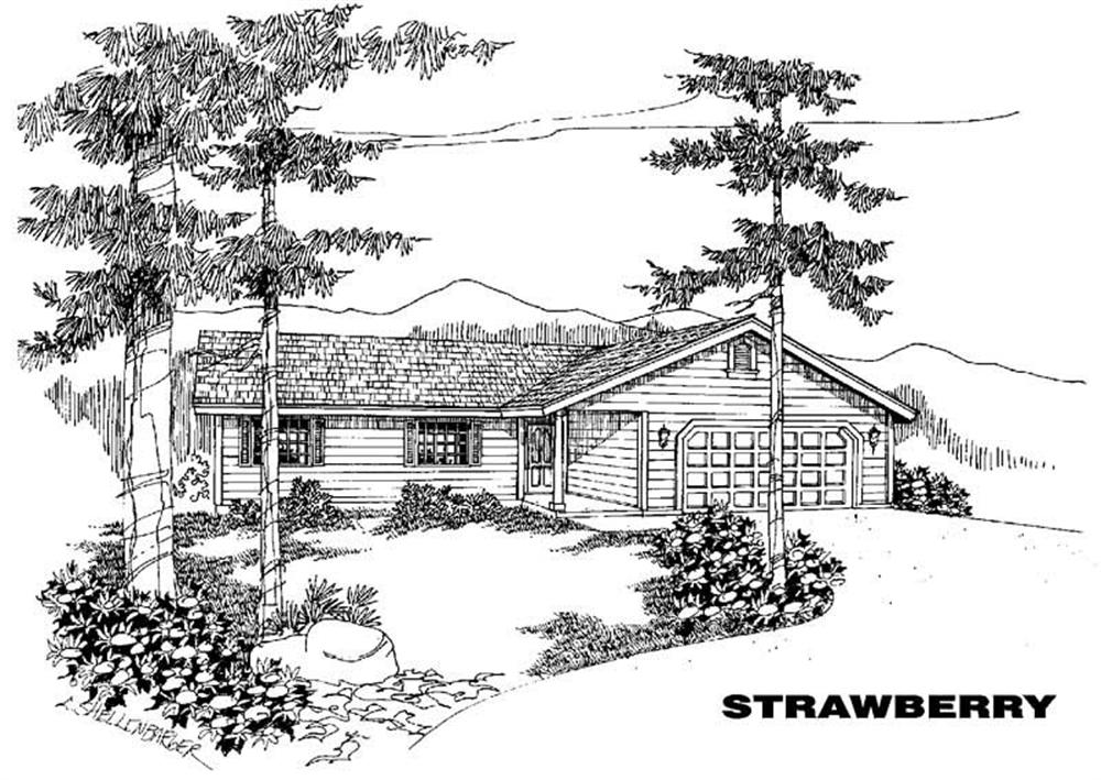 Front view of Small House Plans home (ThePlanCollection: House Plan #145-1411)