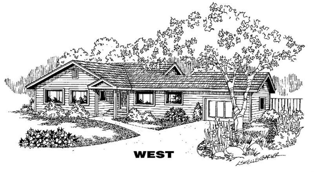 Front view of Small House Plans home (ThePlanCollection: House Plan #145-1430)