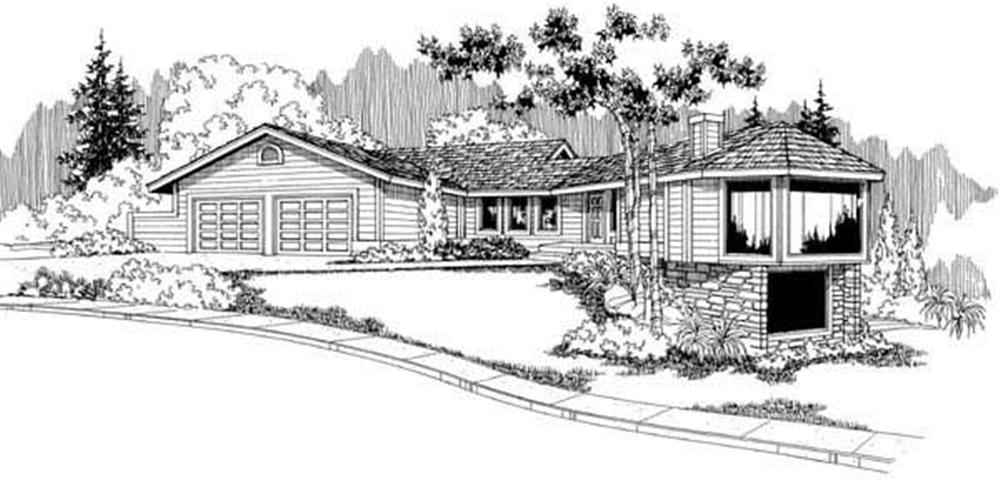 Front view of Small House Plans home (ThePlanCollection: House Plan #145-1433)
