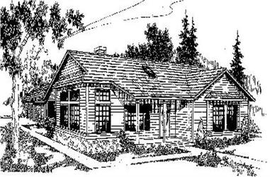 3-Bedroom, 1458 Sq Ft Ranch House Plan - 145-1446 - Front Exterior