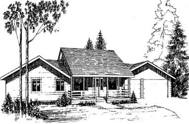 3-Bedroom, 1620 Sq Ft Ranch House Plan - 145-1510 - Front Exterior