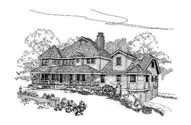 5-Bedroom, 3417 Sq Ft Country House Plan - 145-1546 - Front Exterior