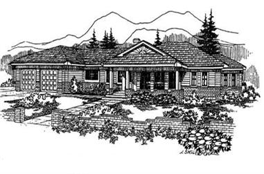 4-Bedroom, 2300 Sq Ft Colonial House Plan - 145-1618 - Front Exterior