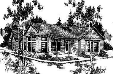 3-Bedroom, 1643 Sq Ft Ranch House Plan - 145-1648 - Front Exterior